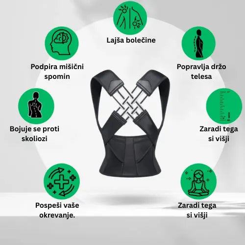 Korektor drže – Stoj pokonci. Olajšaj hrbet. Občuti razliko že prvi dan.