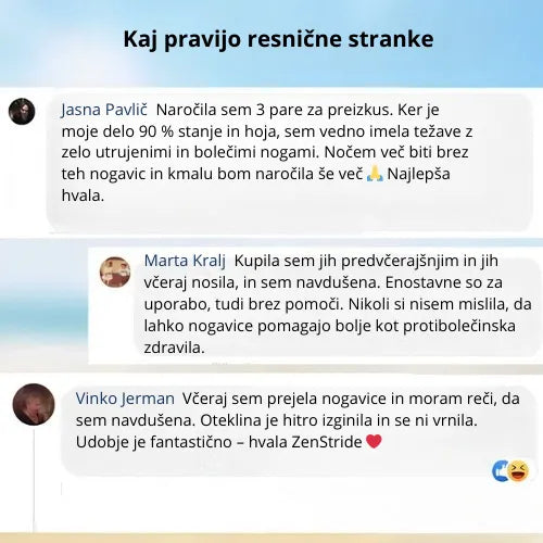 Zenstride® Zračne kompresijske nogavice za noge in stopala brez bolečin